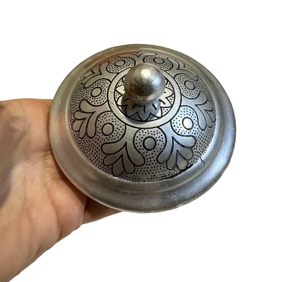 Vintage Amber Ridged Apothecary Large Jar - Picture 5 of 7